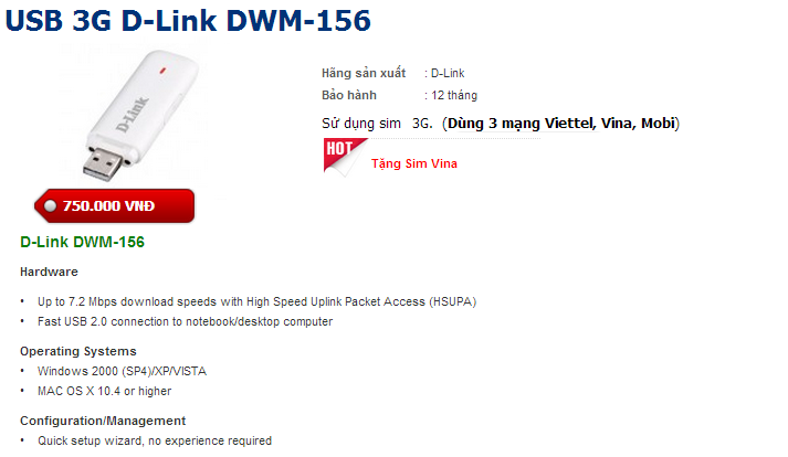 USB 3G Dlink